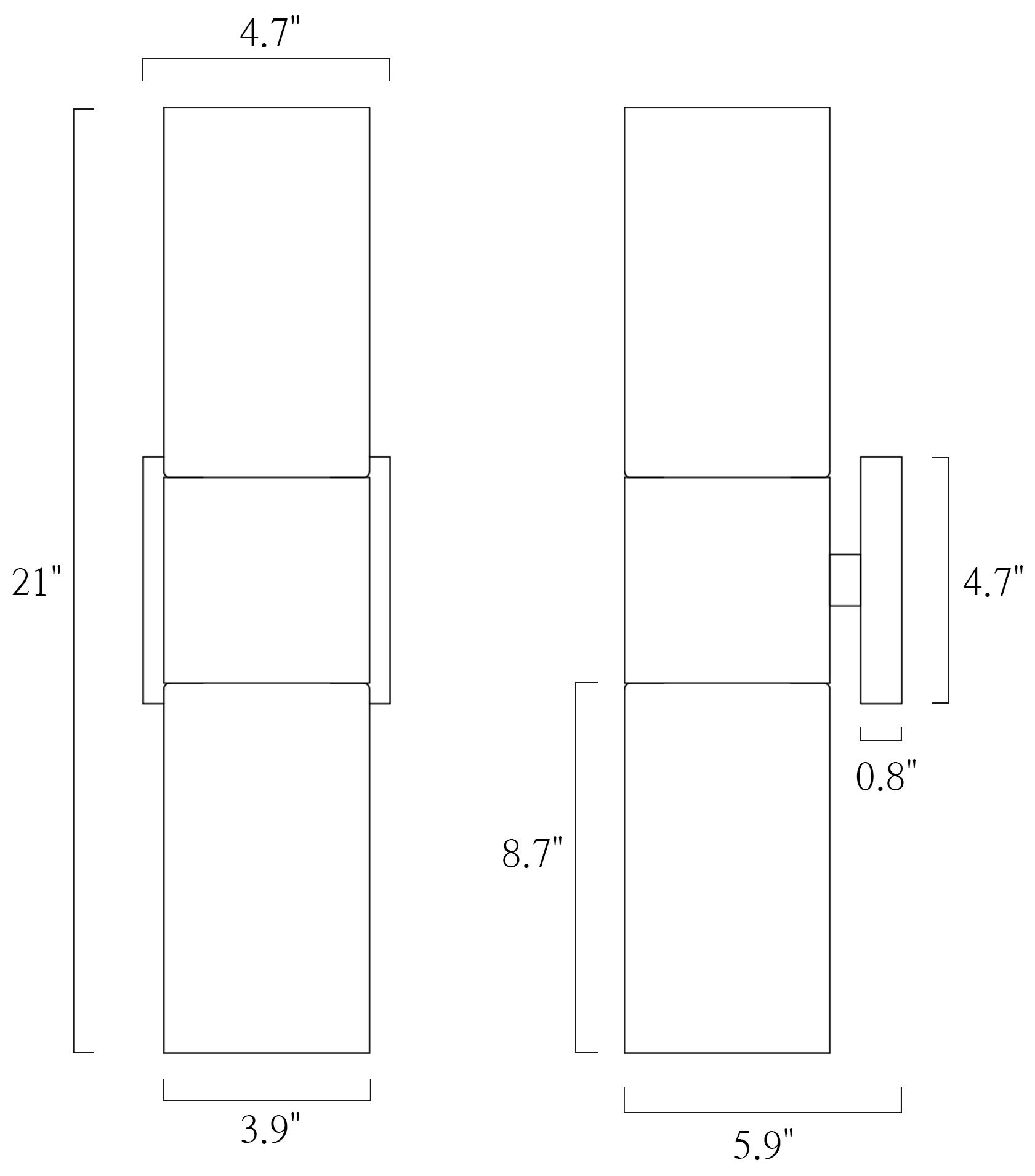Image 4 LNC 5 1/4" High Burnished Brass Modern Glass Bath Light more views