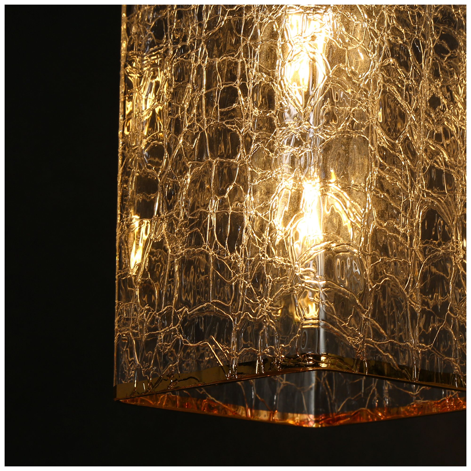 Image 5 LNC 5 1/4" High Burnished Brass Modern Glass Bath Light more views