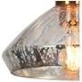 3_LNC Anila 9 3/4" Wide Matte Black and Polished Gold Mini Pendant more views