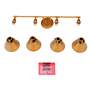 6_LNC Calne 31 1/2" Wide 4-Light Gold Finish Vanity Bath Bar Light more views