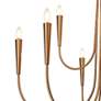 3_LNC Ceniprimo 41 1/4" Gold 9-Light Modern Candelabra Arm Chandelier more views