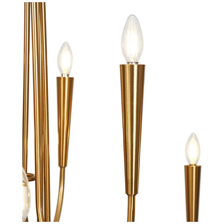 Image 5 LNC Ceniprimo 41 1/4" Gold 9-Light Modern Candelabra Arm Chandelier more views