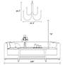 7_LNC Ceniprimo 41 1/4" Gold 9-Light Modern Candelabra Arm Chandelier more views