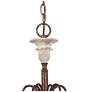 5_LNC Durian 26 1/2" Wide Vintage Bronze and Wood 6-Light Chandelier more views