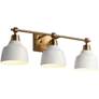 1_LNC Dyra 23 3/4" Wide 3-Light White Gold Bathroom Vanity Light