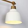 3_LNC Dyra 23 3/4" Wide 3-Light White Gold Bathroom Vanity Light more views