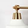 4_LNC Dyra 23 3/4" Wide 3-Light White Gold Bathroom Vanity Light more views