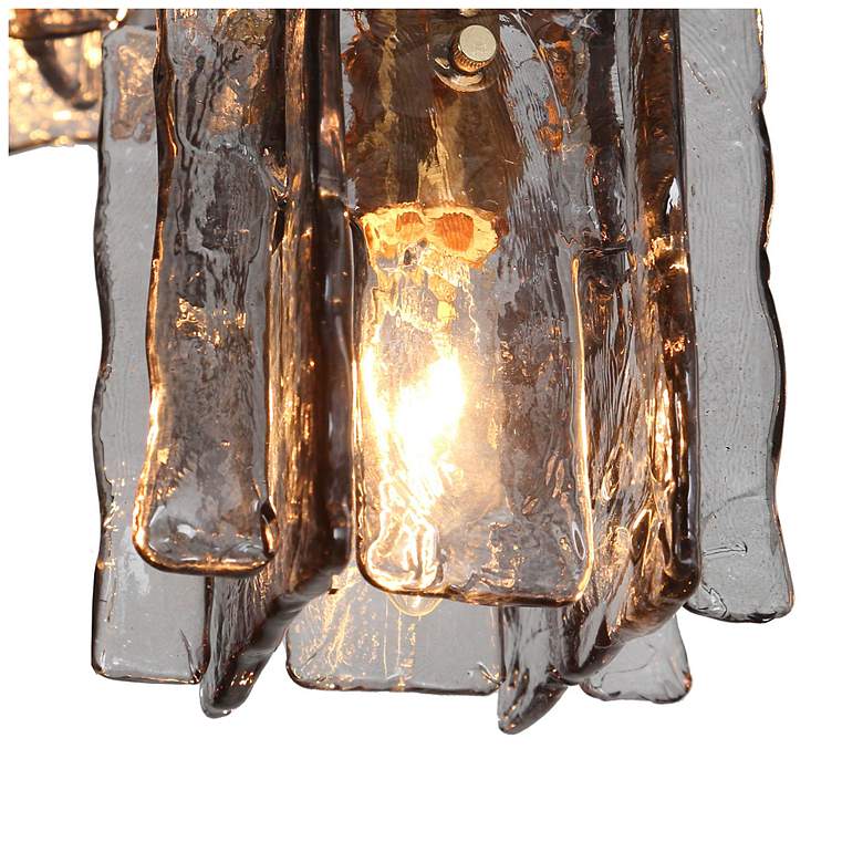 Image 2 LNC Echonalyri 14 1/2" Wide Modern Smoked Gray Glass 5-Light Pendant more views
