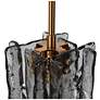 4_LNC Echonalyri 14 1/2" Wide Modern Smoked Gray Glass 5-Light Pendant more views