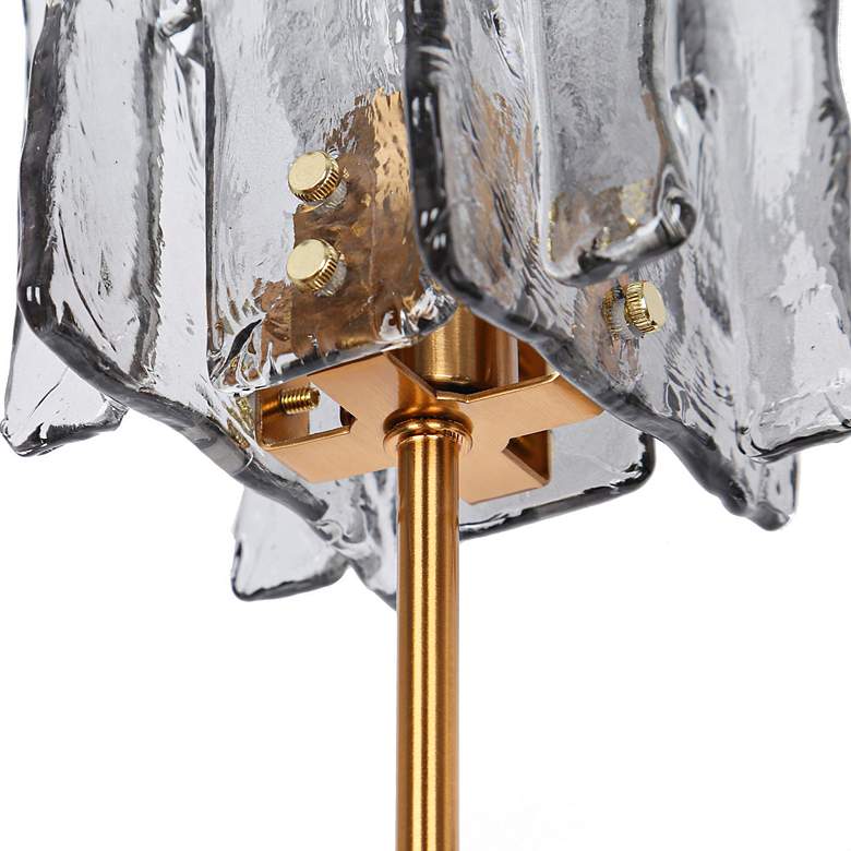 Image 4 LNC Echonalyri 15" High Matte Black and Brass 2-Arm Wall Sconce more views