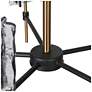 4_LNC Echonalyri 25" Wide Matte Black and Brass 5-Light Chandelier more views