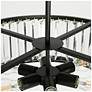 6_LNC Elvira 23 1/2" Wide Matte Black Crystal 6-Light Pendant more views
