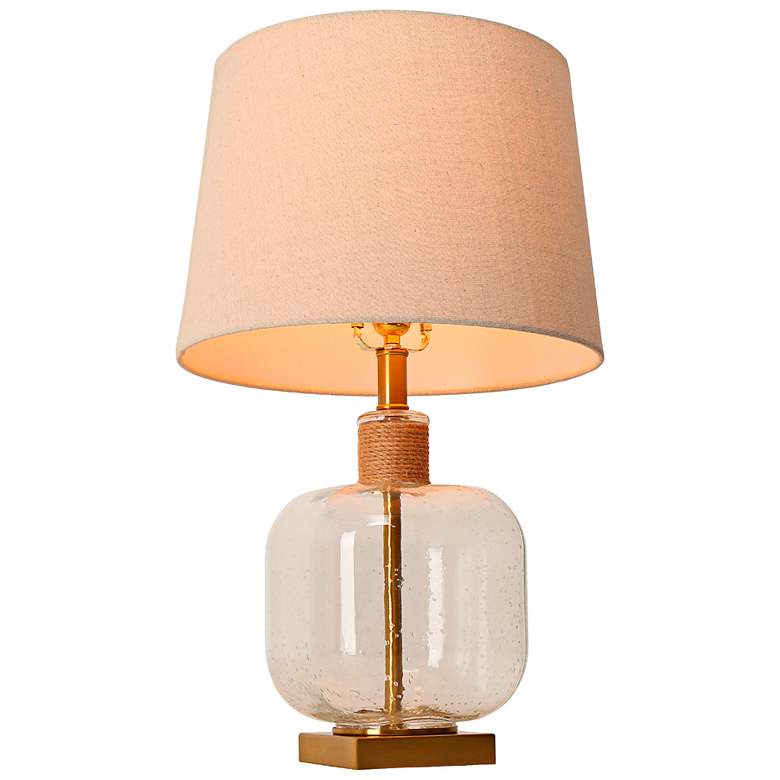 Image 1 LNC Flabellum 24" High Champagne Glass Orb Table Lamp