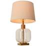1_LNC Flabellum 24" High Champagne Glass Orb Table Lamp
