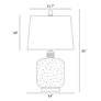 2_LNC Flabellum 24" High Champagne Glass Orb Table Lamp more views
