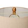 6_LNC Flabellum 24" High Champagne Glass Orb Table Lamp more views