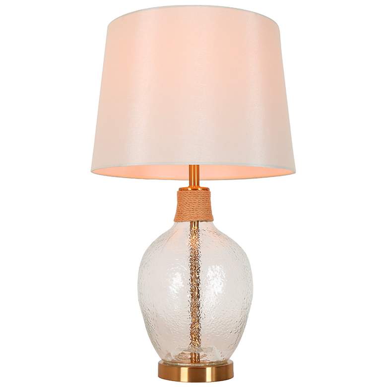 Image 1 LNC Flabellum 24" High Champagne Glass Vase Table Lamp
