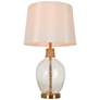 1_LNC Flabellum 24" High Champagne Glass Vase Table Lamp