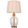 LNC Flabellum 24" High Champagne Glass Vase Table Lamp