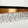 2_LNC Flamgo 31 1/2" Wide Gold and Crystal Modern LED Ring Chandelier more views