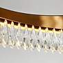 3_LNC Flamgo 31 1/2" Wide Gold and Crystal Modern LED Ring Chandelier more views
