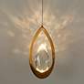 1_LNC Grouse 5 1/2" Wide Plating Brass LED Teardrop Mini Pendant
