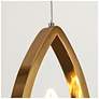 7_LNC Grouse 5 1/2" Wide Plating Brass LED Teardrop Mini Pendant more views