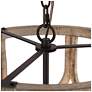 6_LNC Jolla 14" Wide 3-Light Open Cylinder Light Wood Finish Chandelier more views