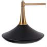 2_LNC Lacos 25" Modern Matte Black and Plating Brass 3-Light Chandelier more views