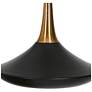 4_LNC Lacos 34 1/2" Modern Brushed Gold Black 3-Light Linear Pendant more views