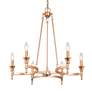 2_LNC Lighting Altris 25" Wide Gold 6-Light Candelabra Chandelier