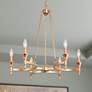 1_LNC Lighting Altris 25" Wide Gold 6-Light Candelabra Chandelier