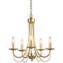 2_LNC Lighting Durril 18 1/2" Wide Gold 5-Light Candelabra Chandelier