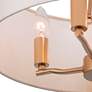 3_LNC Lighting Fanes 16" Wide Gold 4-Light Drum Shade Chandelier more views
