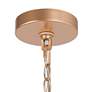 7_LNC Lighting Fanes 16" Wide Gold 4-Light Drum Shade Chandelier more views