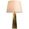 LNC Lighting Flabellum 25 1/2" Modern Gold Metal Table Lamp