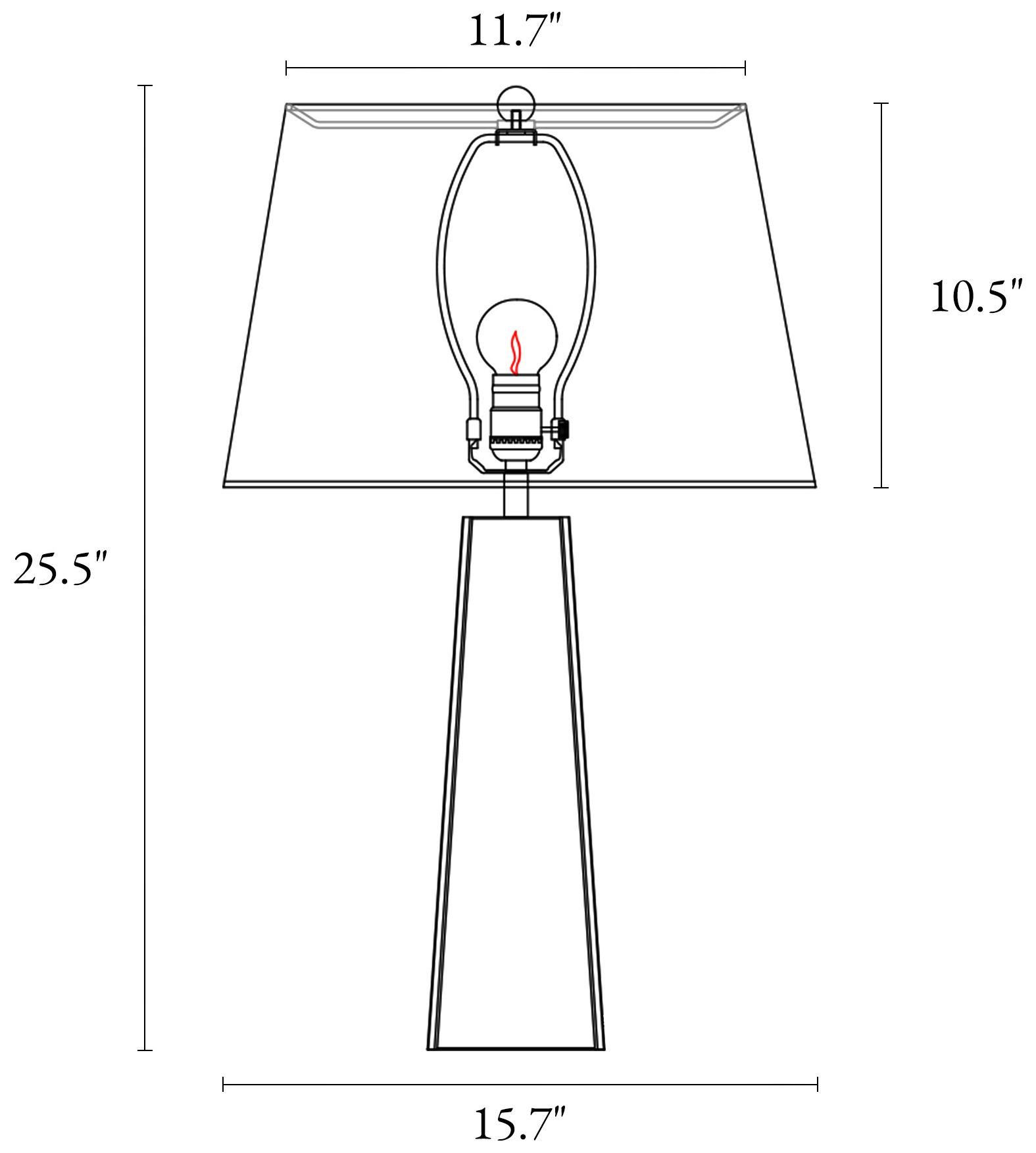 Image 2 LNC Lighting Flabellum 25 1/2" Modern Gold Metal Table Lamp - Made to Order more views