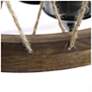 3_LNC Lighting Follio 19" Matte Black and Natural Wood Pendant Light more views