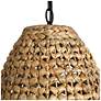 6_LNC Lighting Holophankton 13" Wide Natural Rattan Pendant Light more views