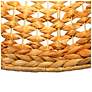 LNC Lighting Holophankton 13" Wide Natural Rattan Pendant Light