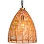 Thumbnail1 of LNC Lighting Libbaconion 14 1/4" Natural Rattan Pendant Light