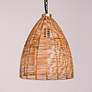Thumbnail3 of LNC Lighting Libbaconion 14 1/4" Natural Rattan Pendant Light more views