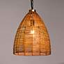 Thumbnail4 of LNC Lighting Libbaconion 14 1/4" Natural Rattan Pendant Light more views