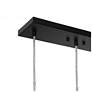 4_LNC Nalyri 18" Wide Black Metal Gray Glass 3-Light Island Pendant more views
