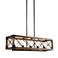 LNC Obilla 31 1/2" Wide Natural Wood 5-Light Island Chandelier