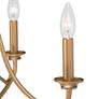 3_LNC Sarla 24" Wide 5-Light Iron Gold Candelabra Chandelier more views