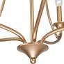 4_LNC Sarla 24" Wide 5-Light Iron Gold Candelabra Chandelier more views
