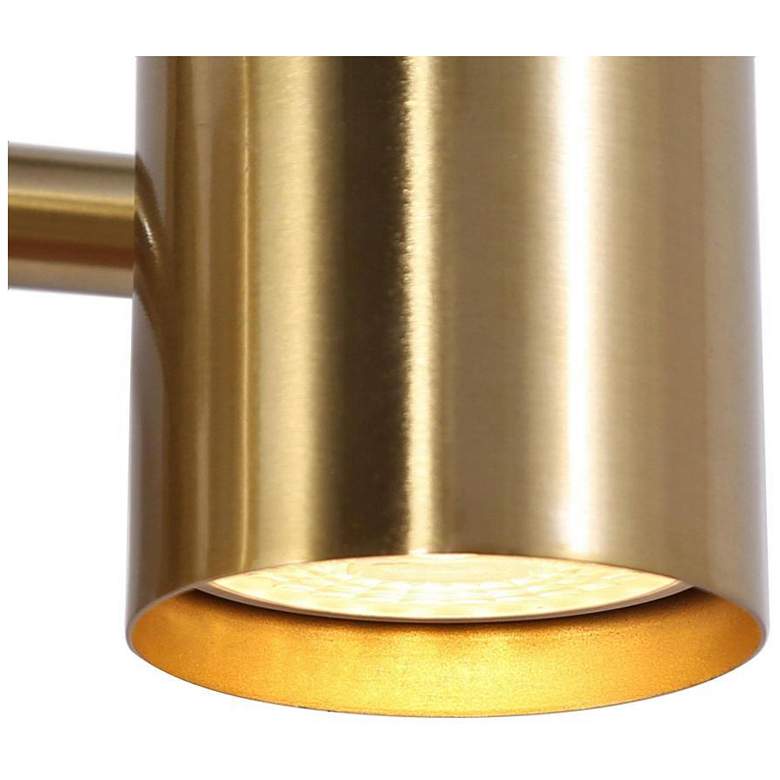 Image 2 LNC Serrulata 20" 4-Light Plating Brass Track Ceiling Light Fixture more views