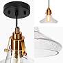 3_LNC Tencanonia 8 1/2" Wide Plating Brass Mini Pendant more views