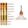4_LNC Tencanonia 8 1/2" Wide Plating Brass Mini Pendant more views
